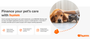 Humm Veterinary Financing Banner